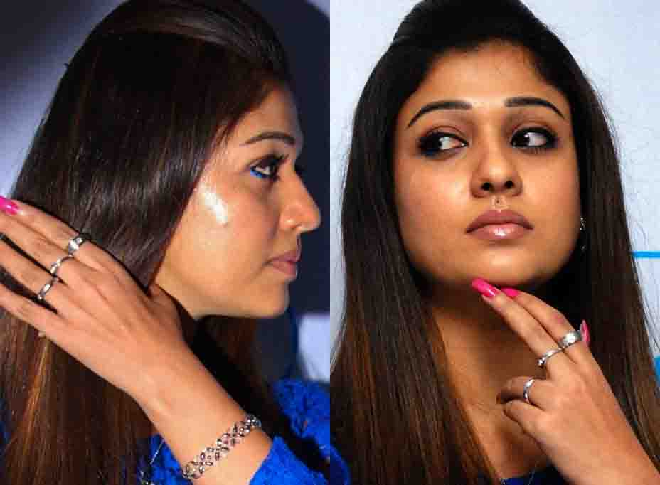 Nayanthara Hot in Blue at Alukkas Event