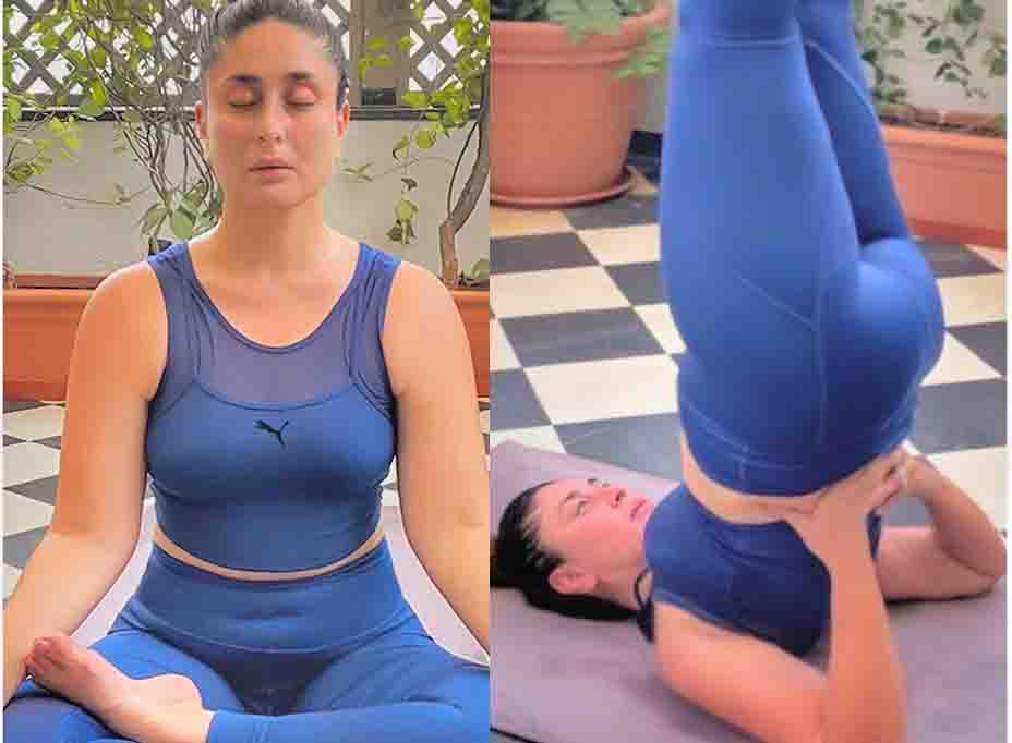 Hot Yoga Poses of Kareena Kapoor