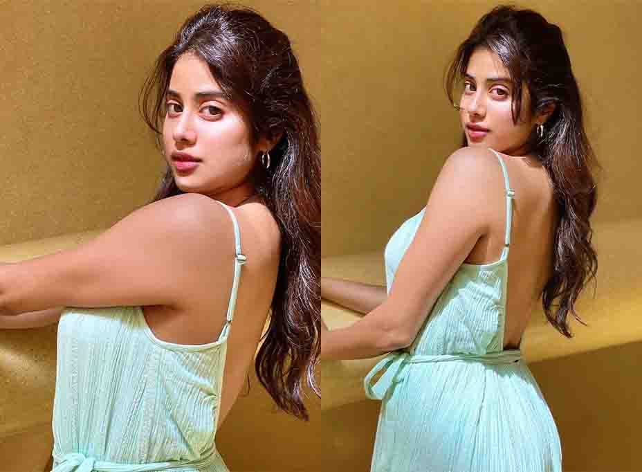 Stunning new pics of Jhanvi Kapoor in Backless Top
