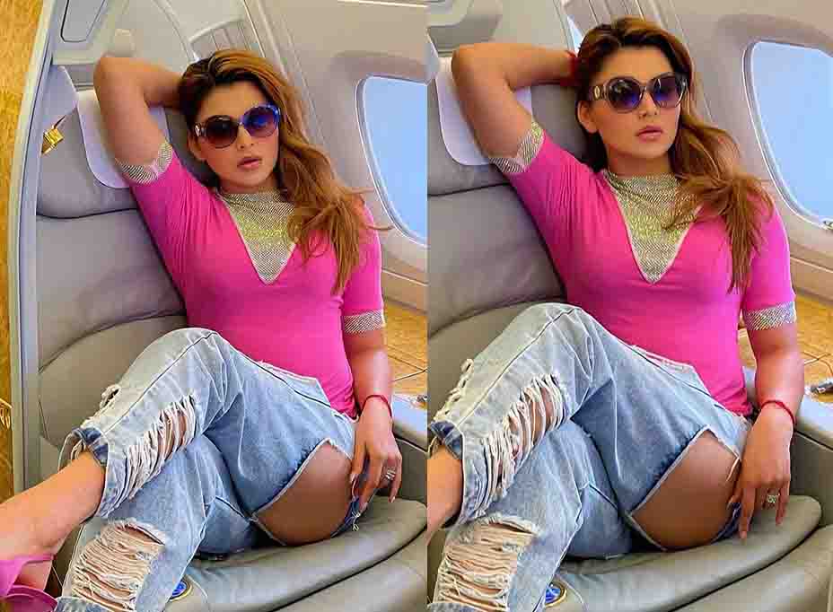 Urvashi Rautela Bold Looks in Ripped Denim Jeans
